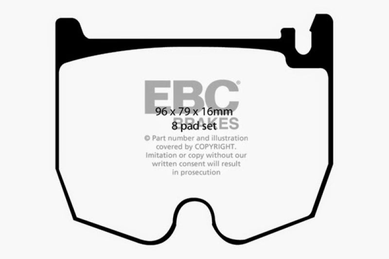 EBC 03-06 Mercedes-Benz CL55 AMG 5.4 Supercharged Redstuff Front Brake Pads DP31486C