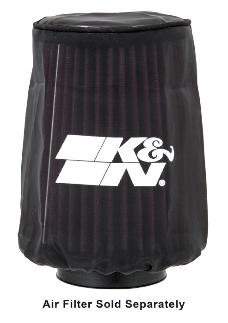 K&N 4.5in Base ID x 3.5in Top ID x 6in H - Black - Round Tapered - DryCharger Air Filter Wrap RC-5062DK