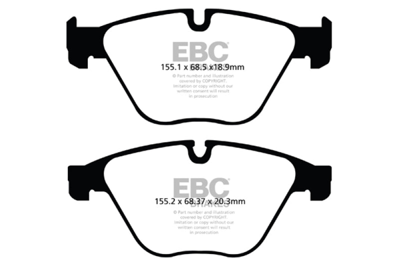 EBC 10+ BMW 535i 3.0 Turbo (F10) Redstuff Front Brake Pads DP32103C