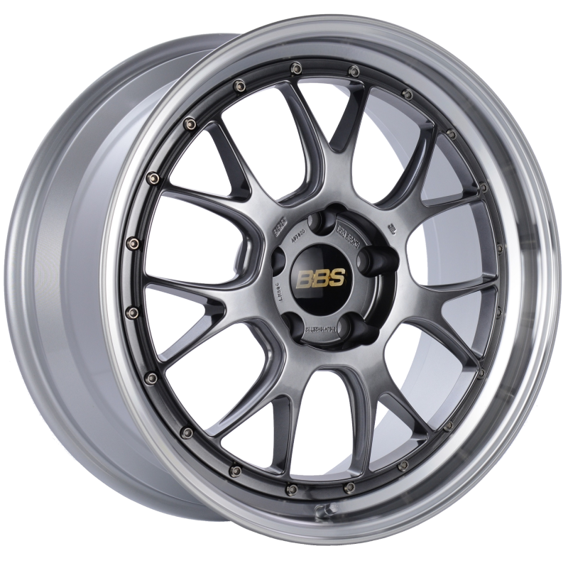 BBS LM-R 19x8.5 5x120 ET32 Diamond Black Center Diamond Cut Lip Wheel -82mm PFS/Clip Required LM306DBPK