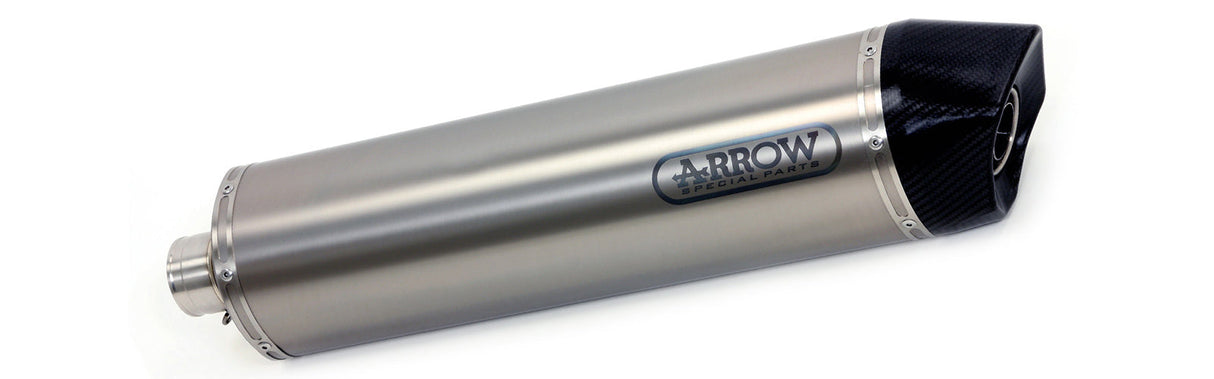 Arrow Suzuki Dl 1000 V-Strom '14 Homologated Aluminium Dark Maxi Race-Tech Silencer With Carbon End Cap For Original Collec. 71816akn
