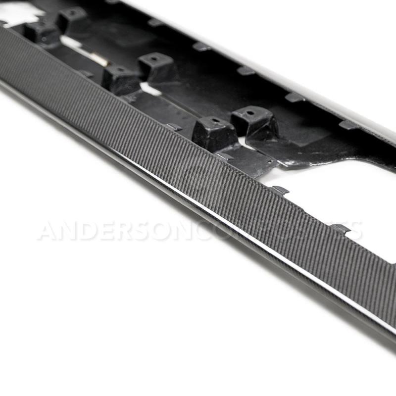 Anderson Composites 2020 Ford Mustang Shelby GT500 Carbon Fiber Rocker Panel Splitters AC-SS20FDMU500