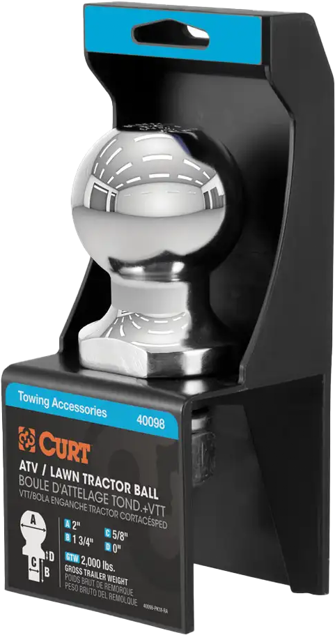 CURT 2" Atv Ball Packaged 40098