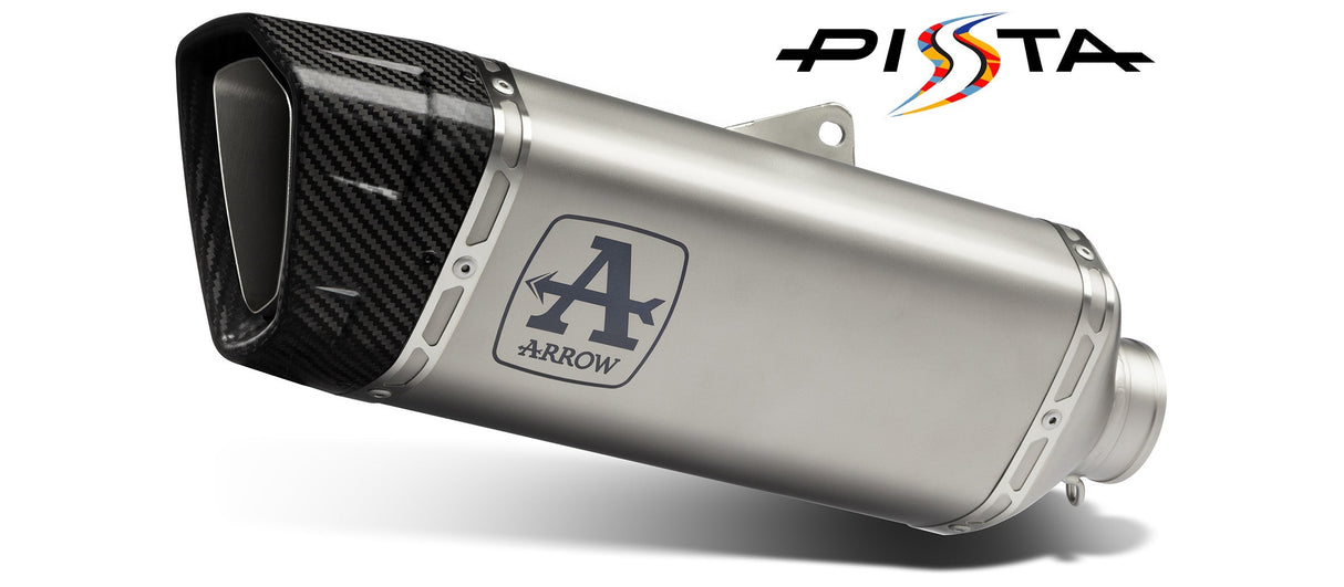 Arrow Aprilia Rsv4 1100 Factory St.Steel Link Pipe+Titanium Pista Silencer With Carbon End Cap And Db Killer 71002pt