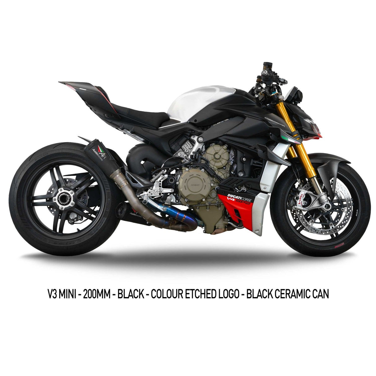 Austin Racing DUCATI V4 STREETFIGHTER 2020 - 2024 RS2 DE-CAT COMPLIANT & RACE EXHAUST SYSTEM