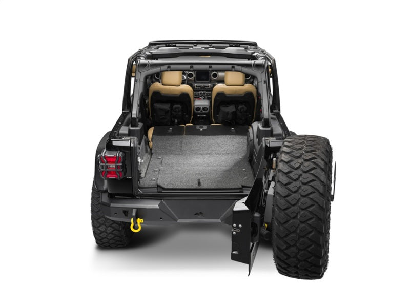BedRug 18-23 Jeep JL 4 Door 6pc Rear Cargo Kit (w/ Gap Hider) BRJL18R4GH