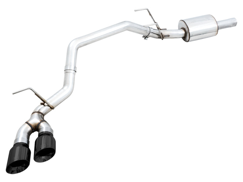 AWE Tuning 09-18 RAM 1500 5.7L (w/o Cutout) 0FG Single Side Exit Cat-Back Exhaust - Diamond Blk Tips 3015-33309