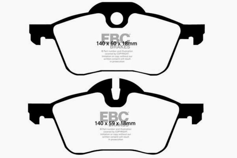 EBC 02-03 Mini Hardtop 1.6 Redstuff Front Brake Pads DP31388C