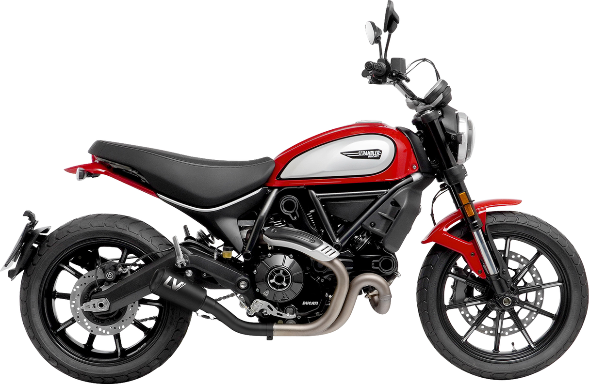 LEOVINCE LV-10 Slip-On Muffler - Full Black Scrambler Icon / Urban 2021-202215250FB