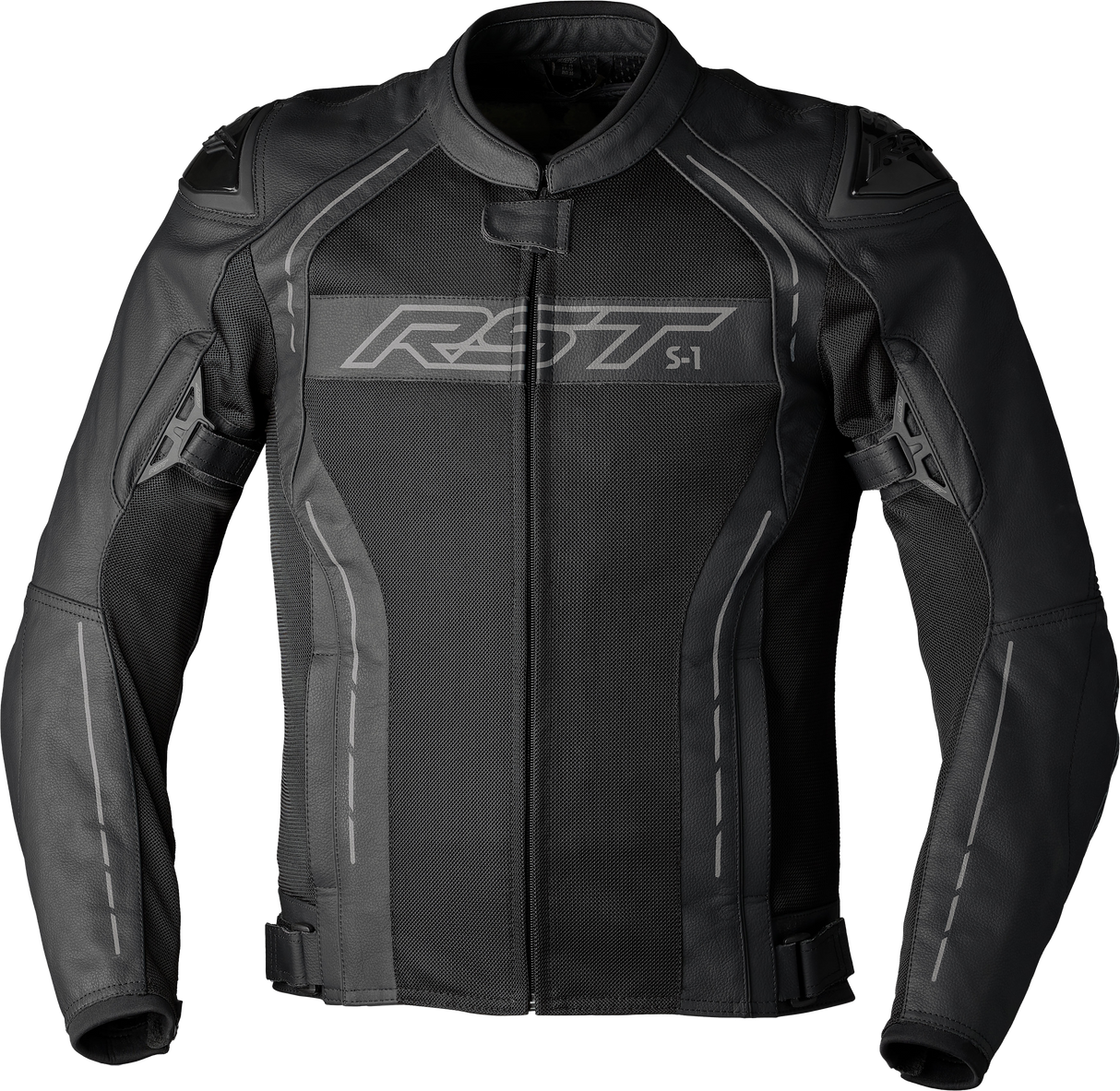 RST S1 Mesh Ce Jacket Black/Black Leather 2xl 103465BLK-48