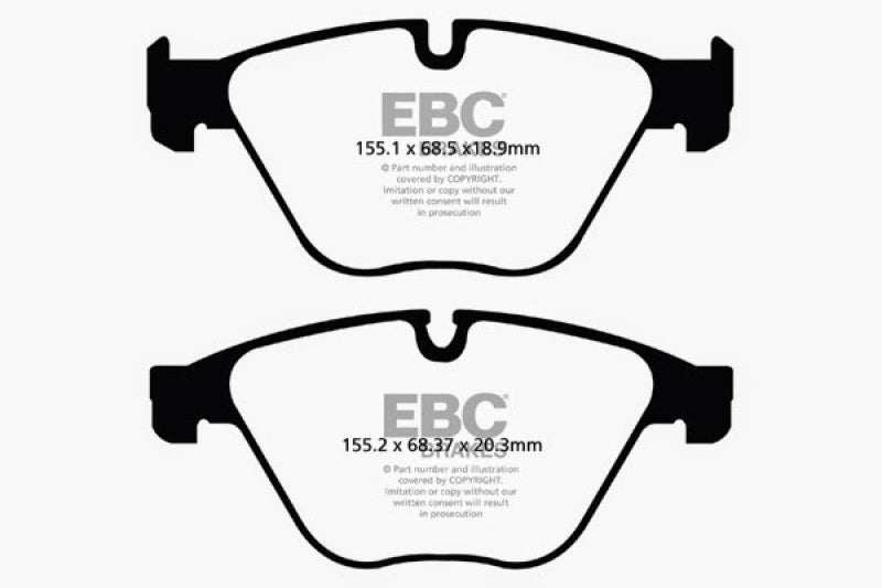 EBC 10+ BMW 535i 3.0 Turbo (F10) Redstuff Front Brake Pads DP32103C