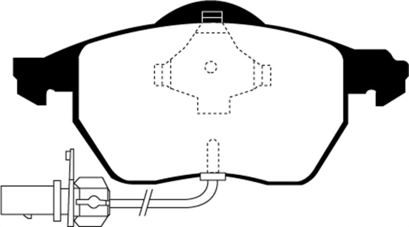 EBC 03-04 Audi A4 1.8 Turbo Yellowstuff Front Brake Pads DP41483R