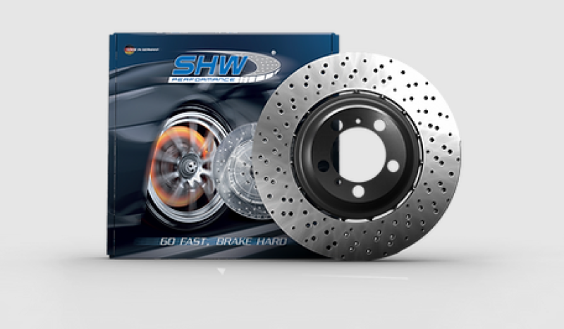 SHW 11-16 BMW M5 4.4L Right Rear Cross-Drilled Lightweight Brake Rotor (34212284104) BRR48181