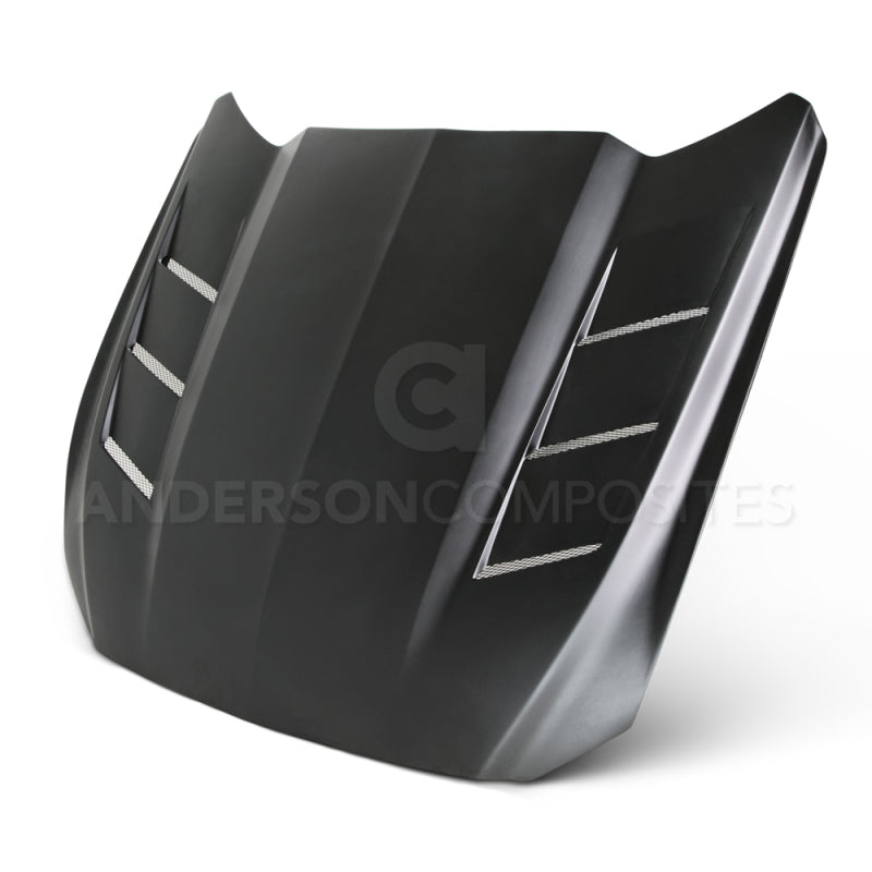 Anderson Composites 15-16 Ford Mustang (Excl. GT350/GT350R) Fiberglass Heat Extractor Hood AC-HD15FDMU-SA-GF