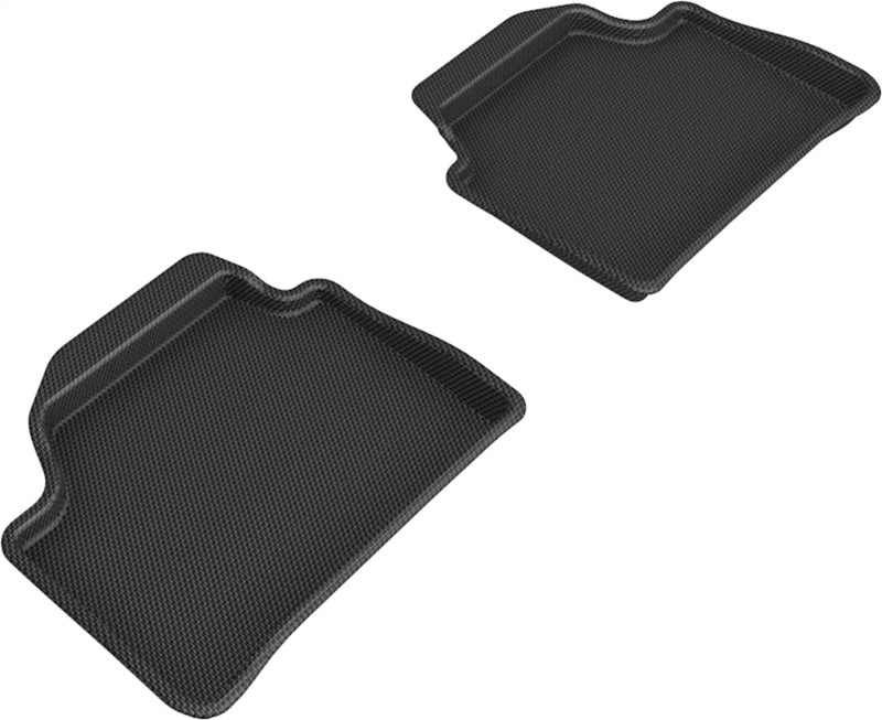 3D Maxpider 12-19 BMW 1 Series Kagu Rear Floor Mat- Black