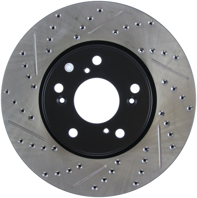 StopTech Slotted & Drilled Sport Brake Rotor Front Right 13 Honda Accord Sport 127.40086R