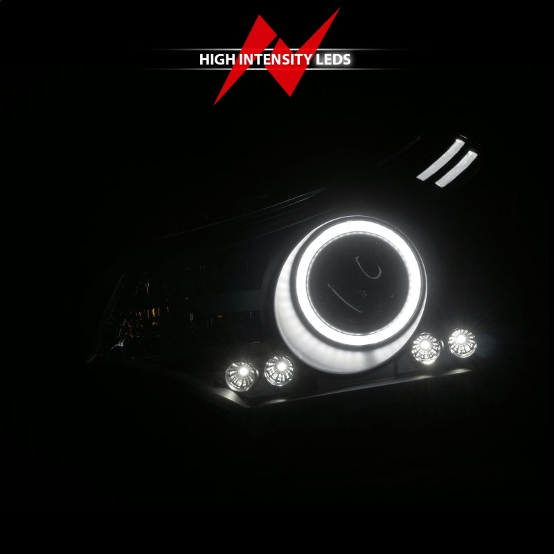ANZO 2008-2011 Ford Focus Projector Headlights Black 121272