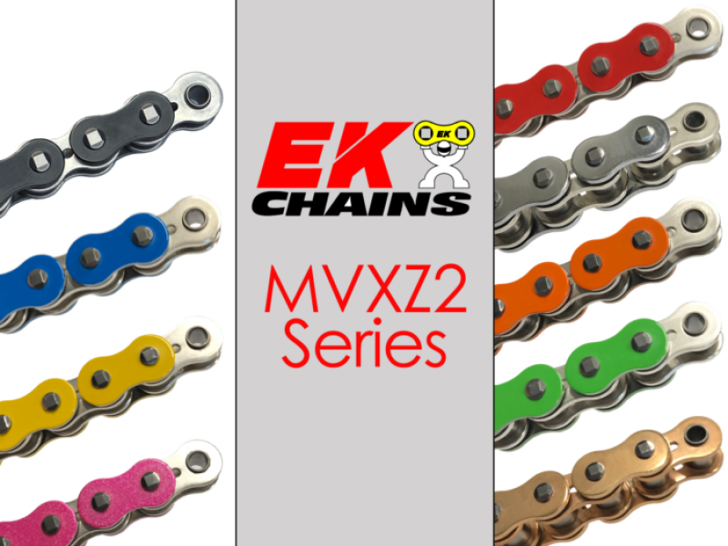 Vortex Racing 525 MVXZ2 Rivet Master 120 Links- Black/Nickel 525MVXZ2-120K