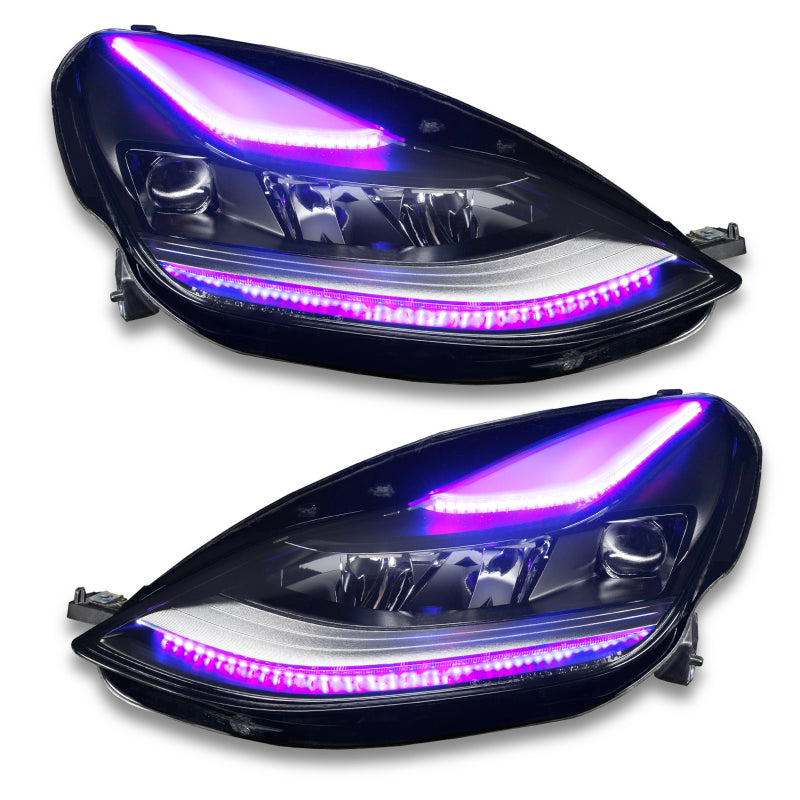 Oracle 2021+ Tesla Model 3 Dynamic ColorSHIFT Headlight DRL Upgrade Kit SEE WARRANTY