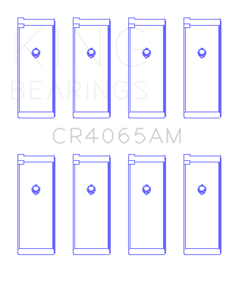 King 91-04 Nissan 146CI/2.4L KA24DE L4 / 89-97 146CI/2.4L KA24E L4 (Size +0.75) Rod Bearing Set