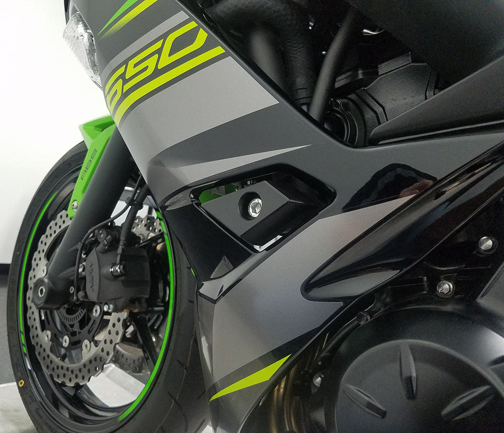 Graves Motorsports Diamond Frame Sliders Z650 2017-2019 / Ninja 650 2017-2019 Fsk-18z650-K