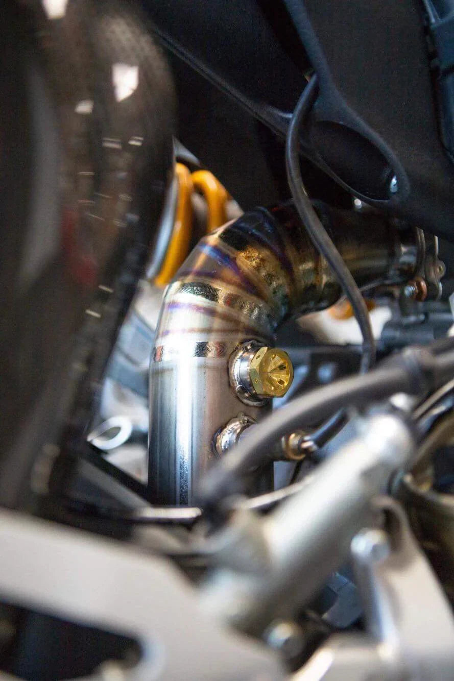Vandemon Ducati Panigale 1199, 1199S, 1299S, 1299 SP & R 2011-18 Titanium High Mount Exhaust System DUC129TIEXHMESA VA-36