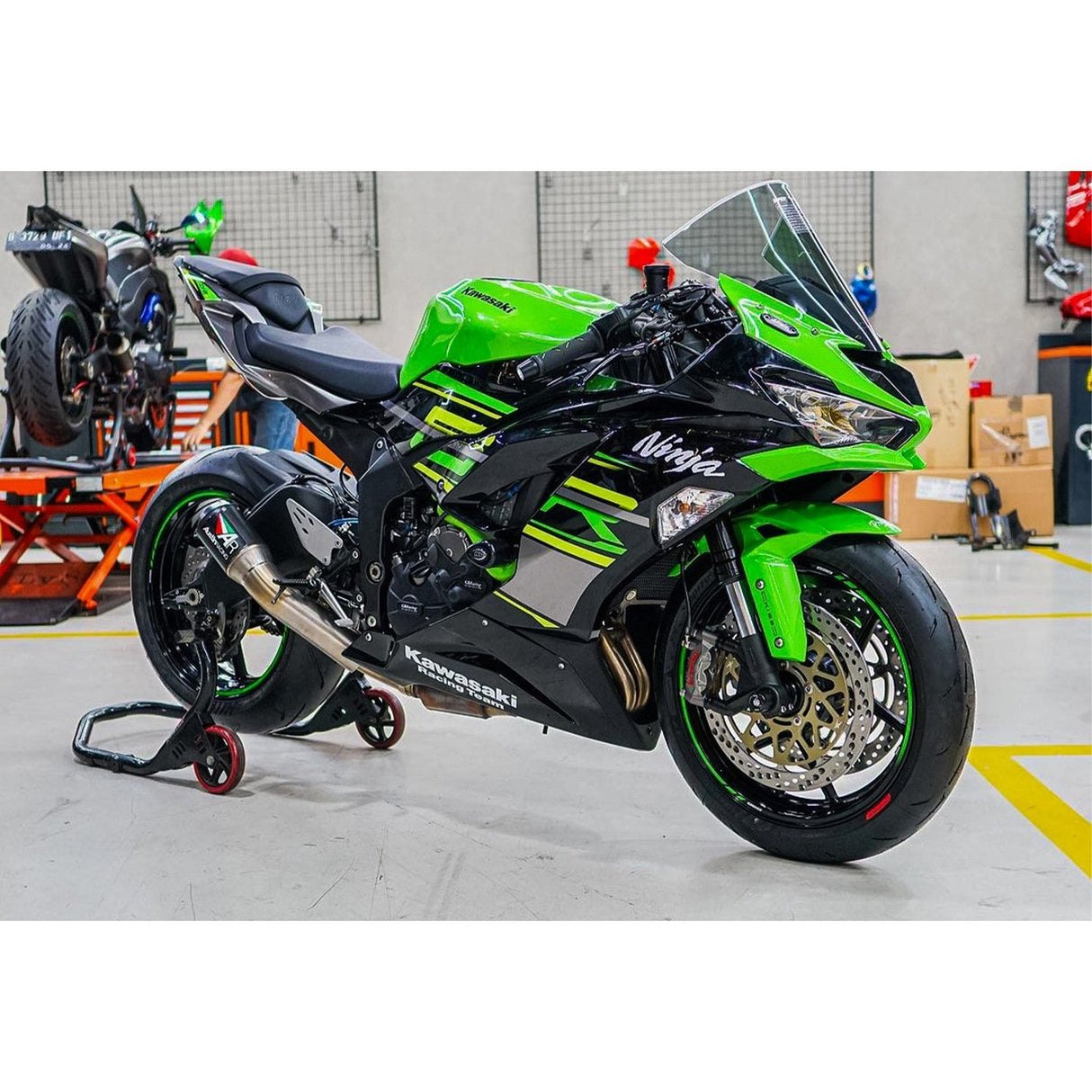 Austin Racing ZX636/ZX6R GP1 DE-CAT exhaust slip on for 2009-2025 2026 AR04