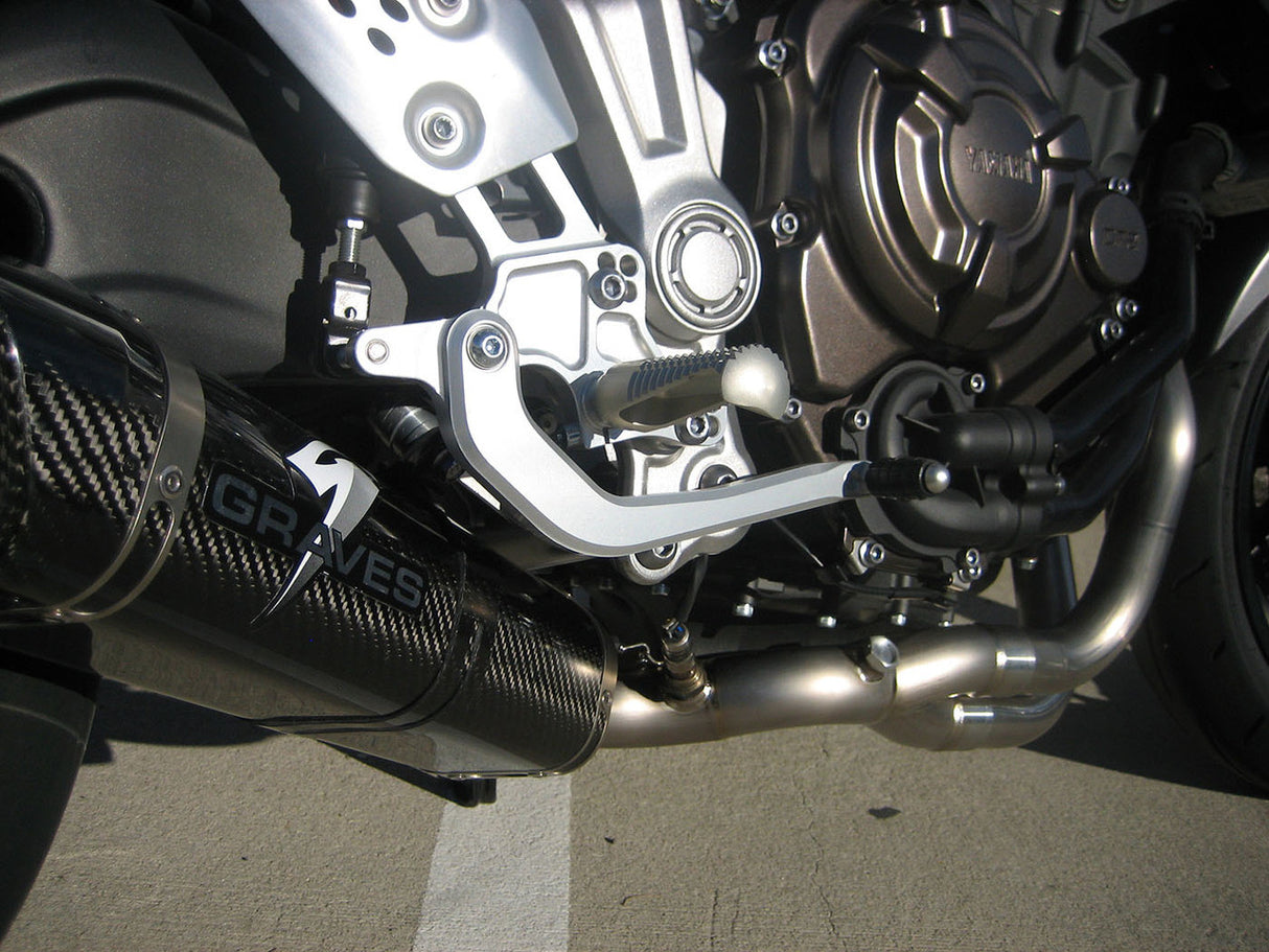Graves Motorsports Full Exhaust System For Fz-07 2015-2017 / Mt-07 2018 + / Xsr700 2016-2023 / R7 2021-2023 Exy-14fz07-Ftc
