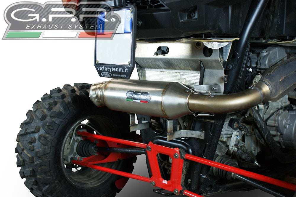 GPR Power Bomb, Slip-on Exhaust with Removable DB Killer and Link Pipe for Polaris RZR XP 1000 2014 ATV.42.BOMB