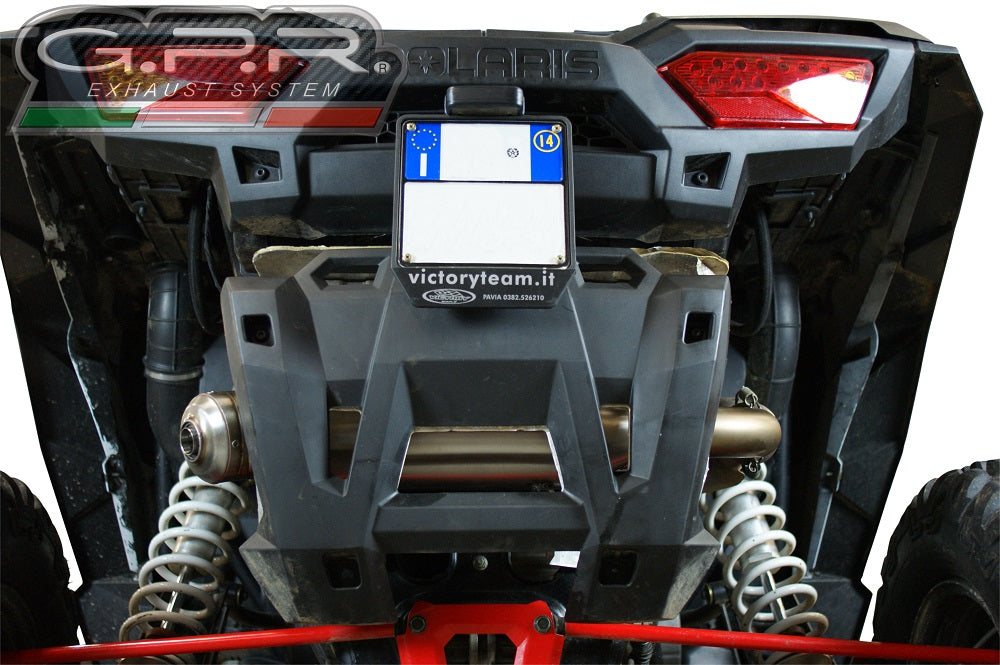 GPR Power Bomb, Slip-on Exhaust with Removable DB Killer and Link Pipe for Polaris RZR XP 1000 2014 ATV.42.BOMB