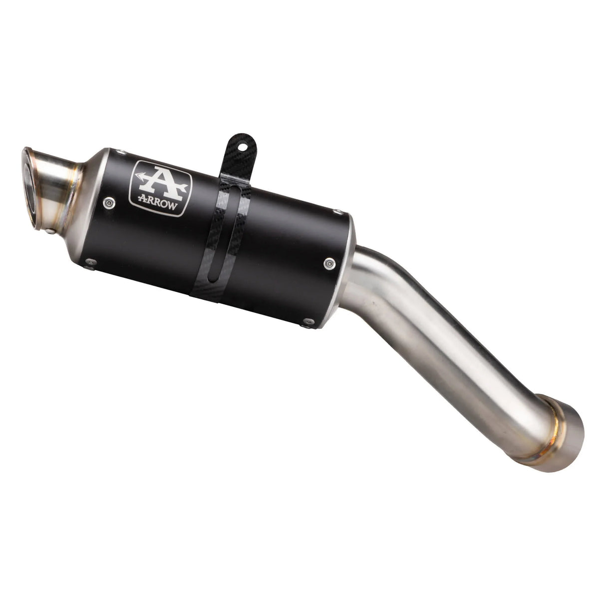 Arrow Kawasaki Z900 '20 Homol.Gp2 Aluminium Dark Auspuff mit geschweißtem Verbindungsrohr für Orig. oder Arrow-Sammler 71556gpi