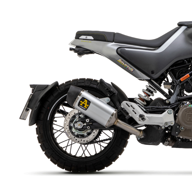 72631ak Arrow Husqvarna Svartpilen 401 2020-2024 Homologated Aluminum Indy Race Exhaust With Welded Link Pipe