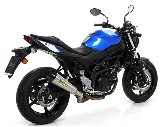 Arrow Suzuki Sv 650 '16/'21 Homol. Nichrom X-Kone Schalldämpfer mit Carbon-Endkappe für Arrow Verbindungsrohr 71846xki
