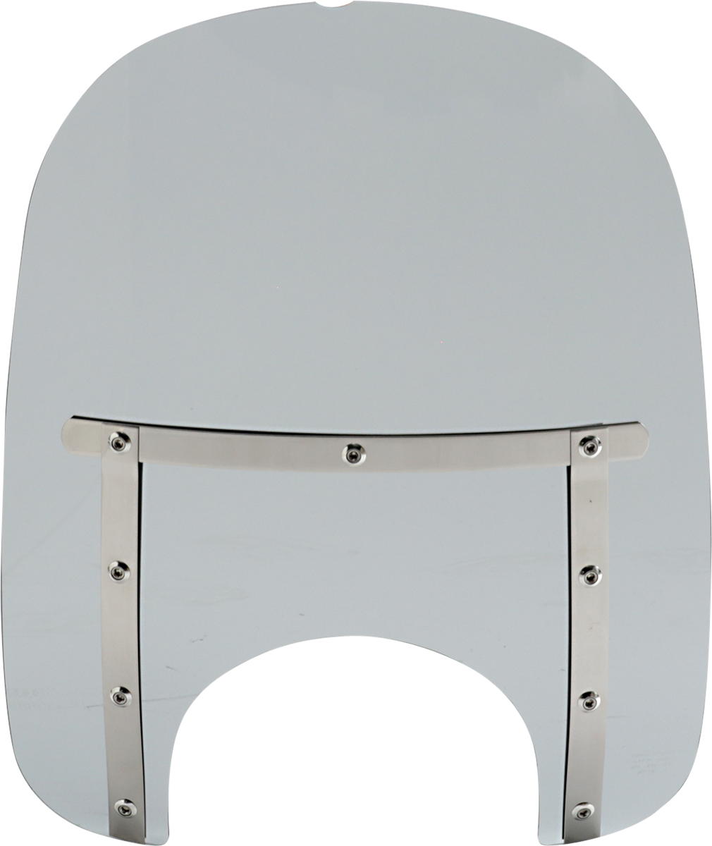 MEMPHIS SHADES Memphis Slim Windshield - 17" - 9" Headlight Cutout - Black Smoke MEM42212