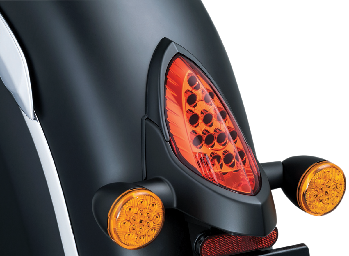 KURYAKYN Taillight Top Trim - Indian - Satin Back 5623