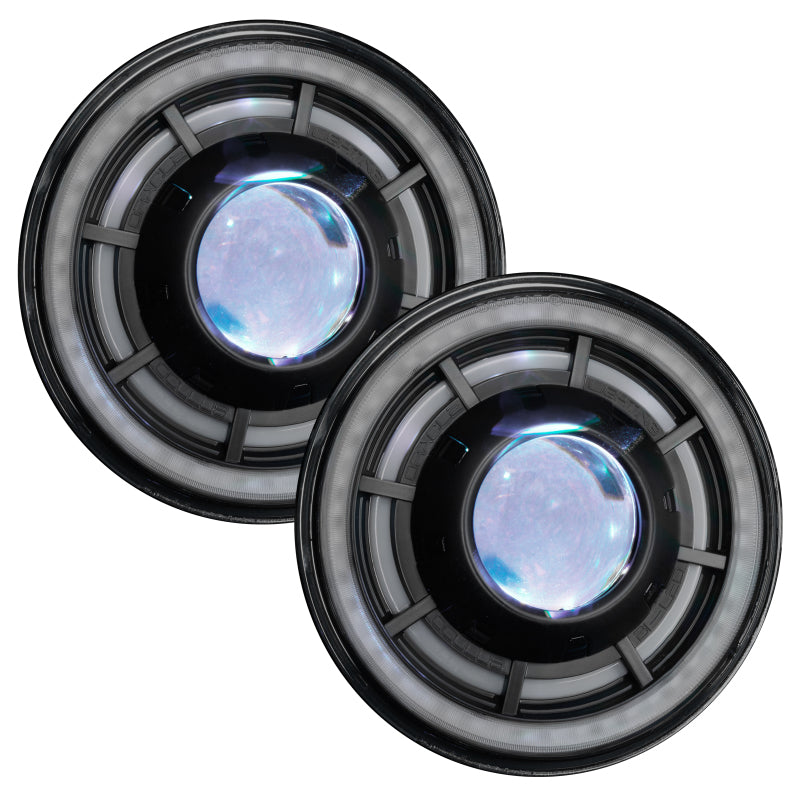 ORACLE Lighting 07-18 Jeep Wrangler JK Oculus 7in. ColorSHIFT Bi-LED Projector Headlights 5876-504