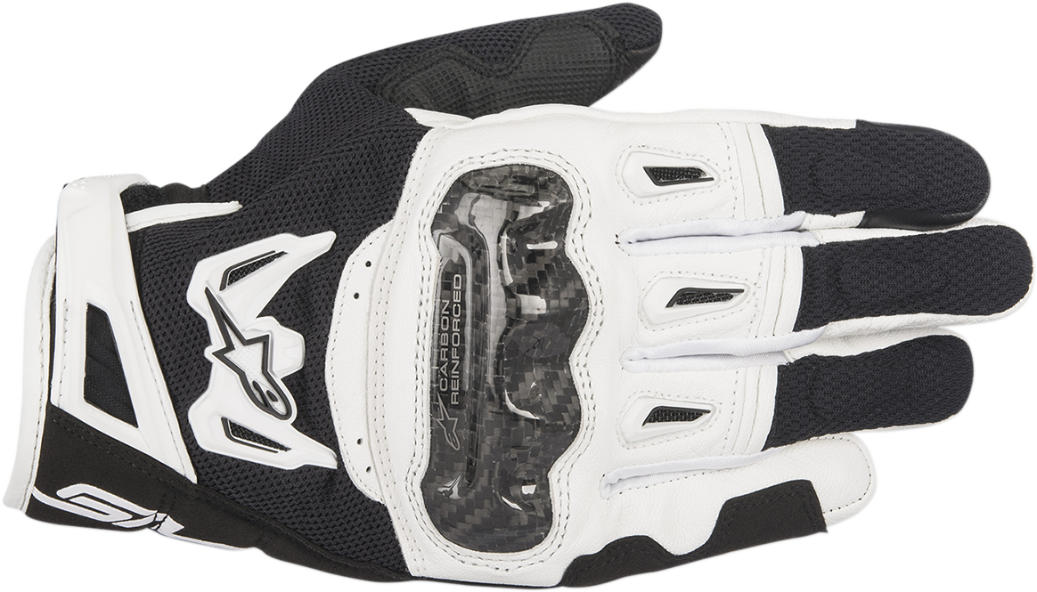 Guantes ALPINESTARS SMX-2 Air Carbon V2 - Negro/Blanco - Pequeño 3567717-12-S