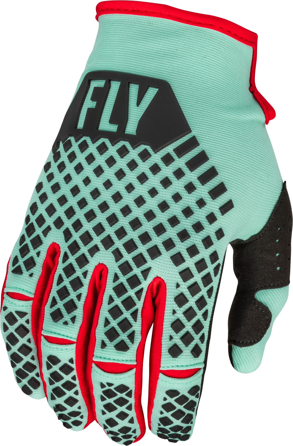 FLY RACING Youth Kinetic S.E Rave Gloves Mint/Black/Red Ys 376-415YS