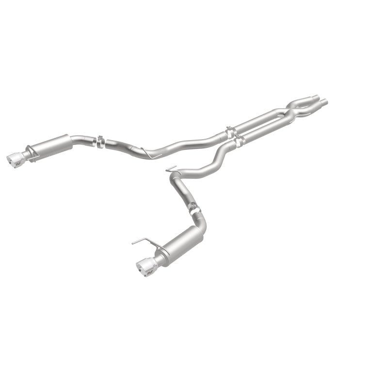 MagnaFlow Cat Back, SS, 3in, Competition, Dual Split Polished 4.5in Tips 2015 Ford Mustang GT V8 5.0 19101