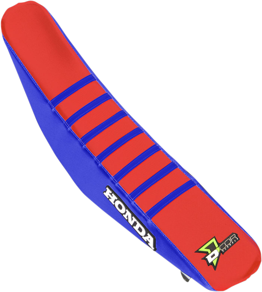 D'COR VISUALS Seat Cover - Red/Blue - CRF '13-'17 30-10-451