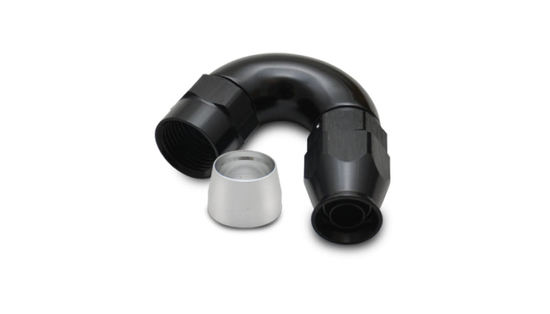 Vibrant 150 Degree High Flow Hose End Fitting for PTFE Lined Hose -12AN 28512