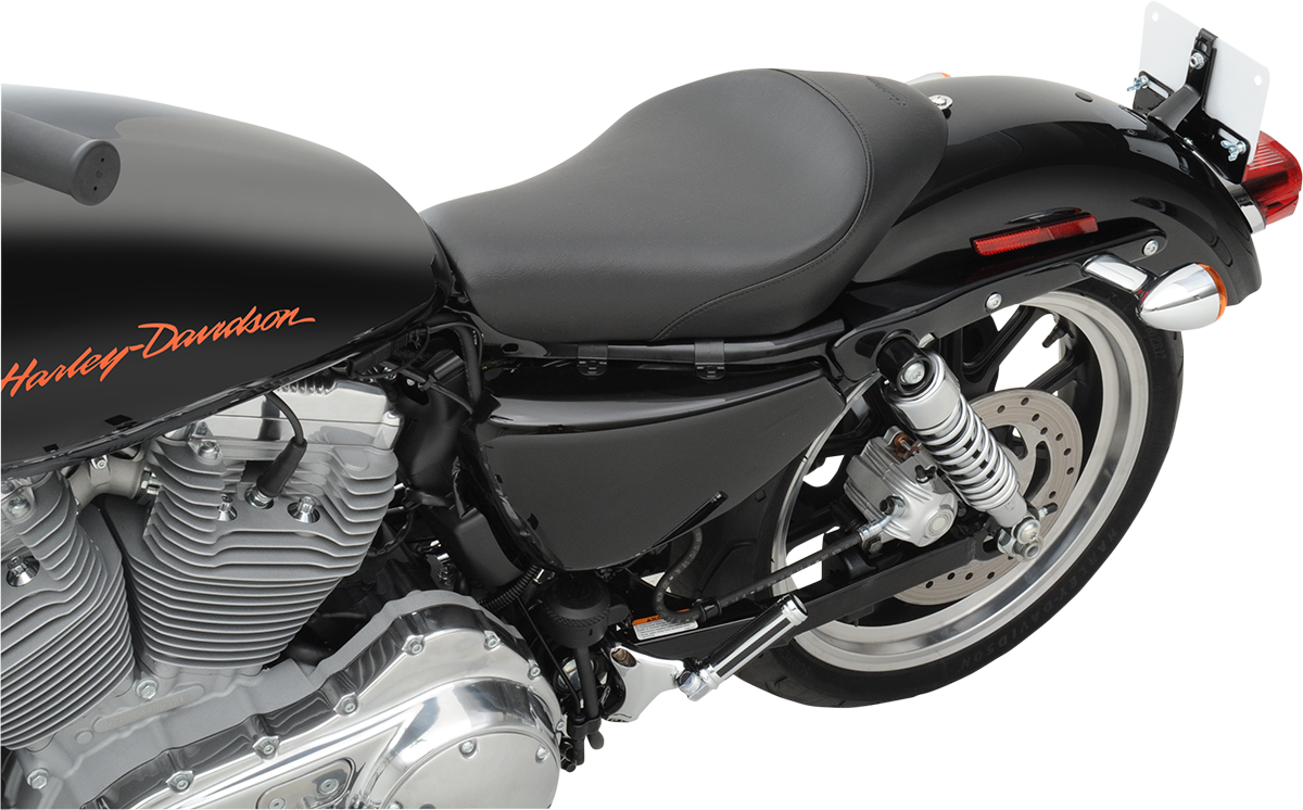SADDLEMEN S3 Super Slammed Sitz - Solo - Schwarz - '04-'20 XL 807-03-002D