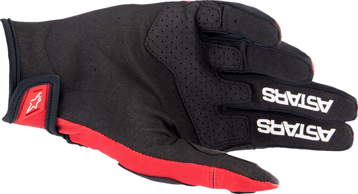 ALPINESTARS Techstar-Handschuhe, warmes Rot/Schwarz, Größe S, 3561023-3110-S