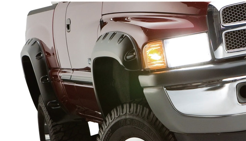 Bushwacker 94-01 Dodge Ram 1500 Fleetside Pocket Style Flares 4pc 78.0/96.0in Bed - Black 50908-02