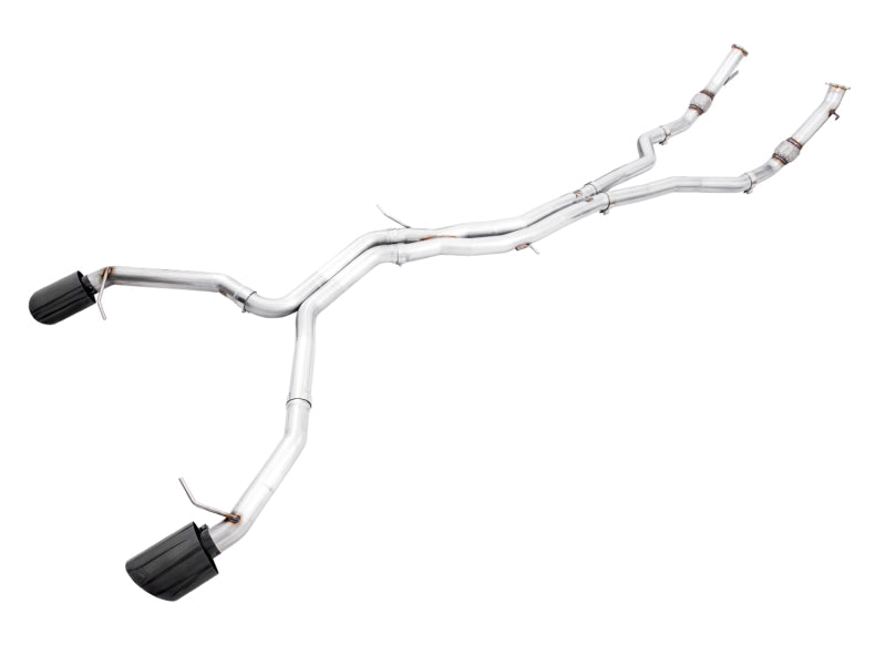 AWE Tuning Audi B9.5 RS5 Sportback Non-Resonated Track Edition Exhaust - RS-Style Diamond Blk Tips 3020-33124