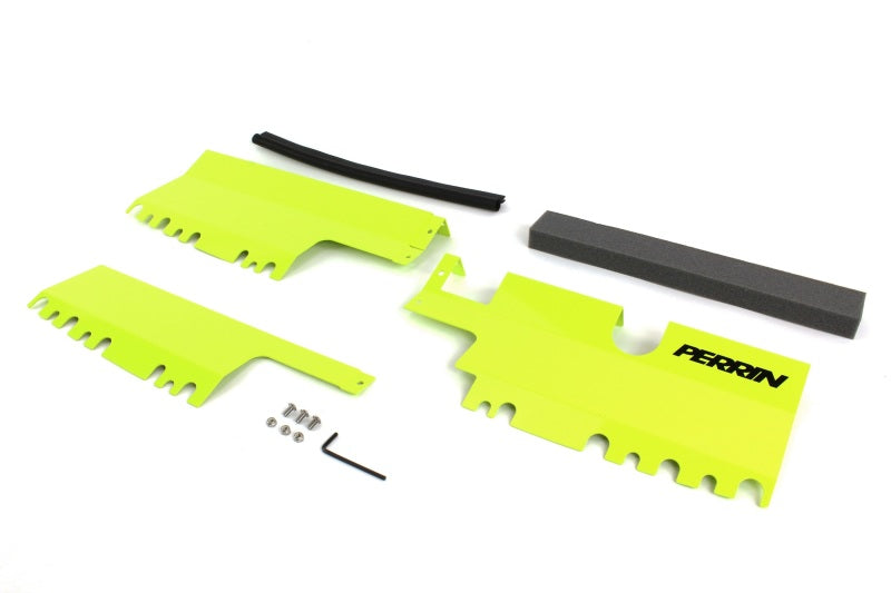 Perrin 15-21 WRX/STI Radiator Shroud (With/Without OEM Intake Scoop) - Red PSP-ENG-512RD