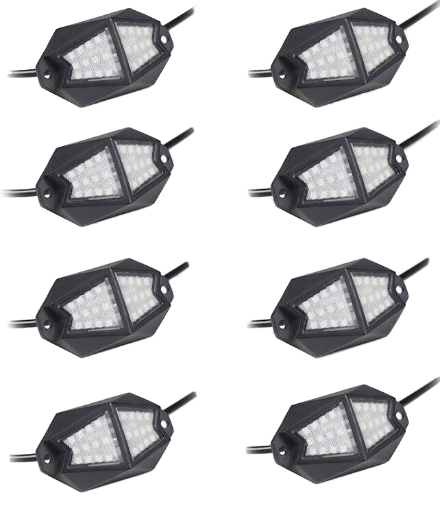 WHIP IT Led Rock Light 8 Pod 25-800