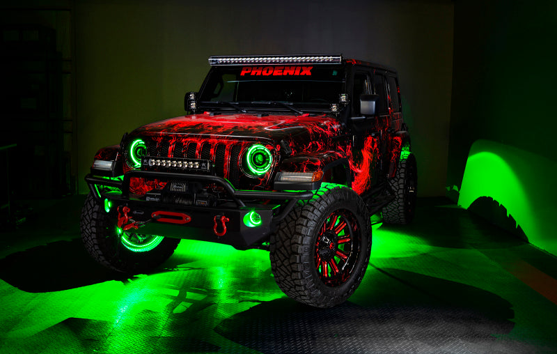 Oracle Jeep Wrangler JK/JL/JT High Performance W LED Fog Lights - ColorSHIFT - Dynamic 5846-332