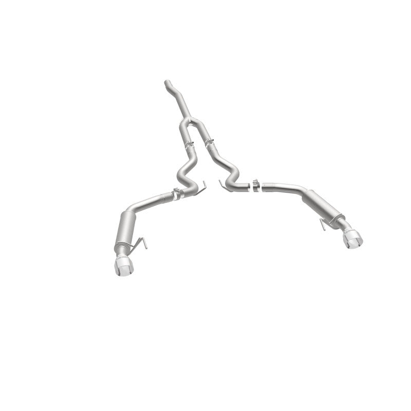 MagnaFlow Cat-Back 15-16 Ford Mustang 2.3L L4 Competition SS 3in Dual Split Rear 4.5in Black Tips 19256