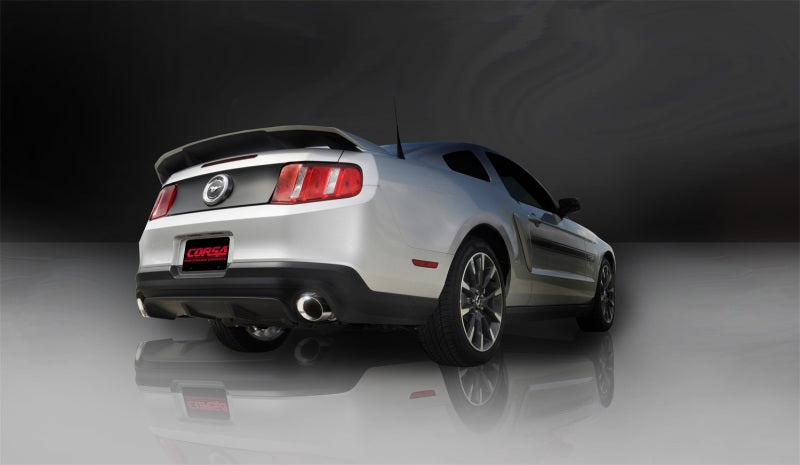 Corsa 11-14 Ford Mustang GT/Boss 302 5.0L V8 Polished Xtreme Axle-Back Exhaust 14317